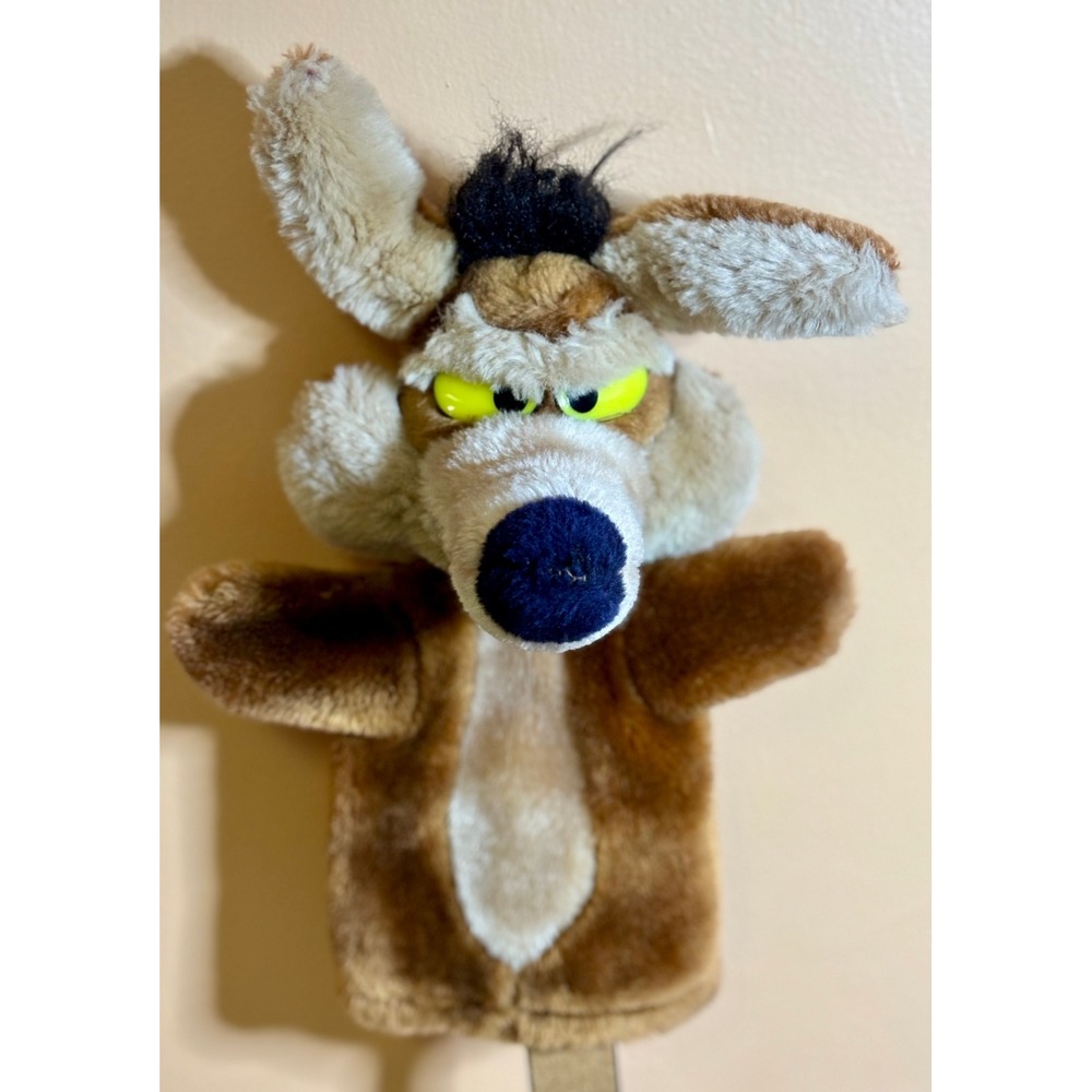 Vintage 1987 Mighty Star Warner Bros Wile E Coyote Plush Hand Puppet 1664